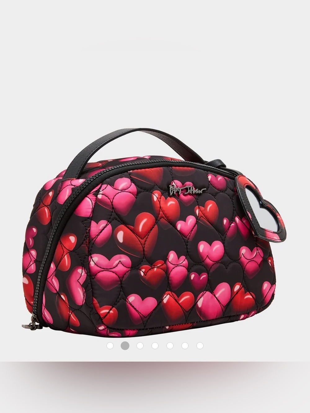 Betsey Johnson Loaf Cosmetic Case. Black/Multi. - Picture 8 of 17
